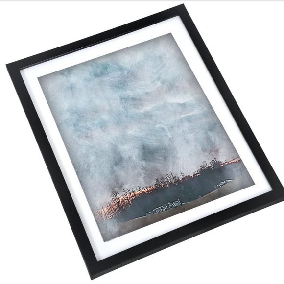 Framed Watercolor forest  wall art‎ - Picture 1 of 3